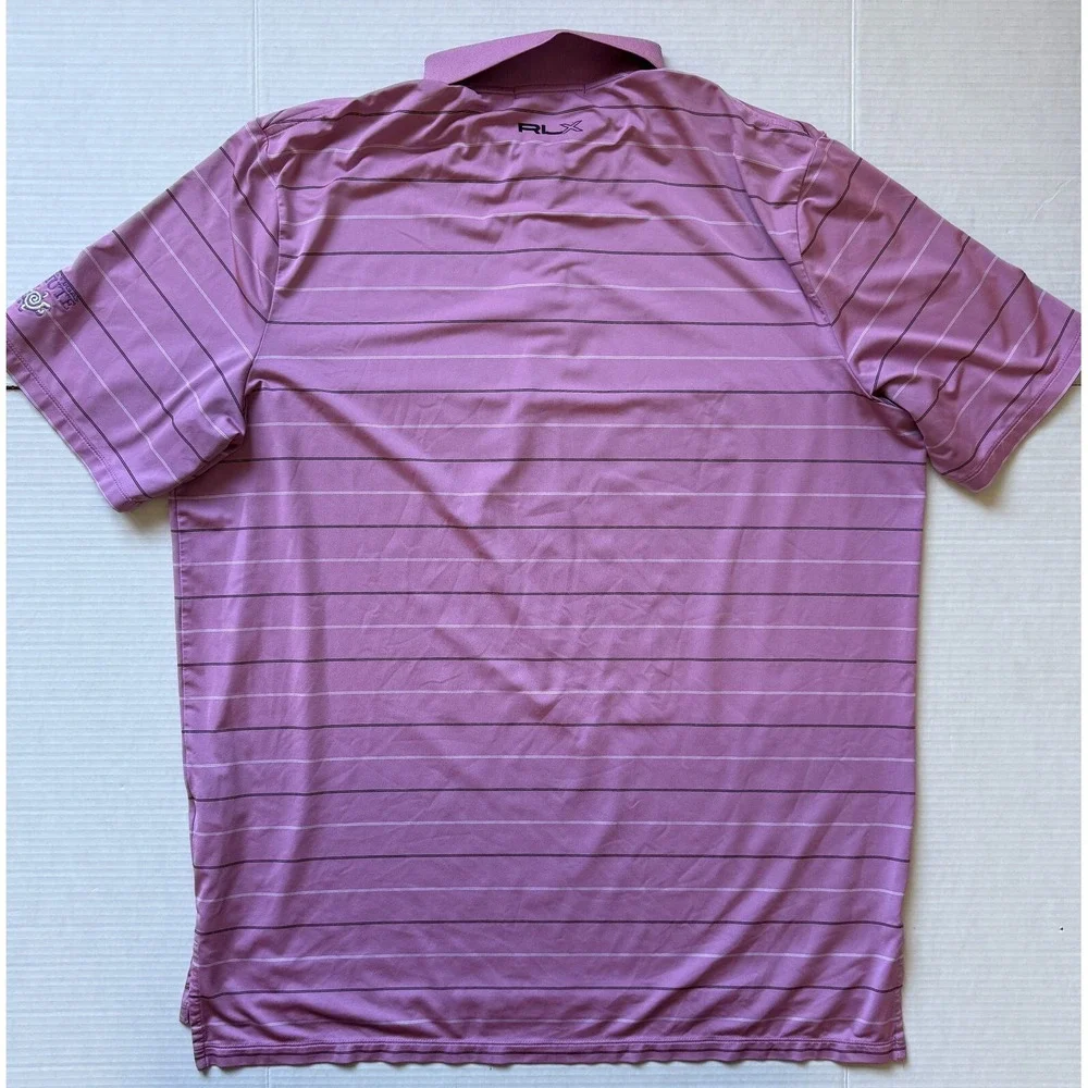 RALPH‎ LAUREN RLX - Men's Las Vegas Paiute Resort Pink Golf Polo Shirt - X-Large